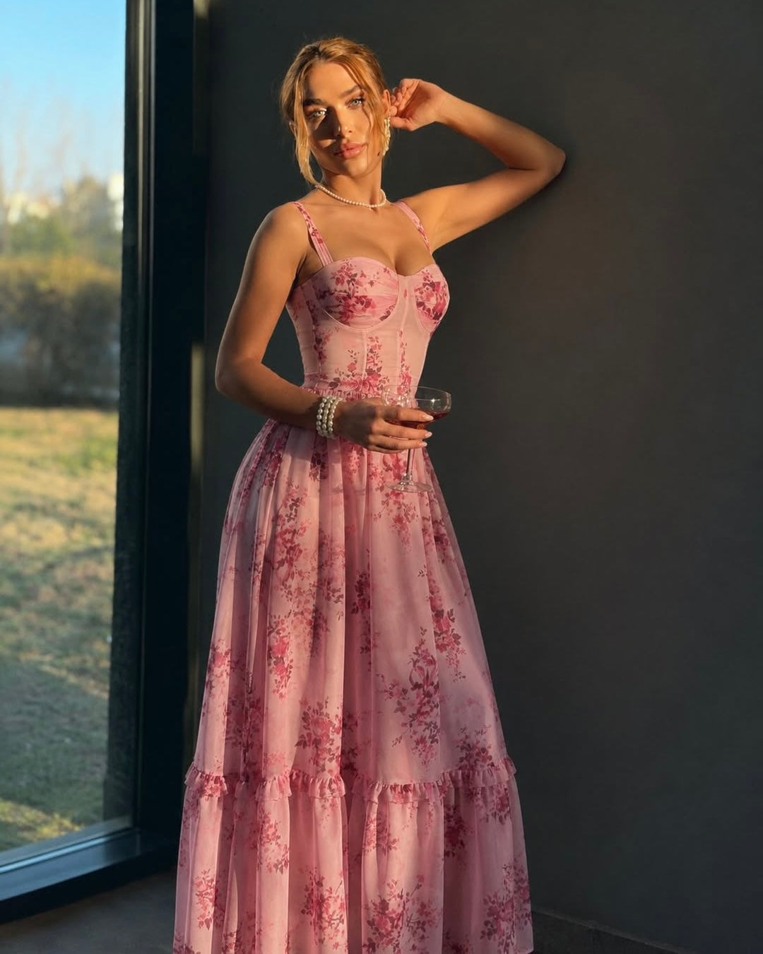 Floral midi dress