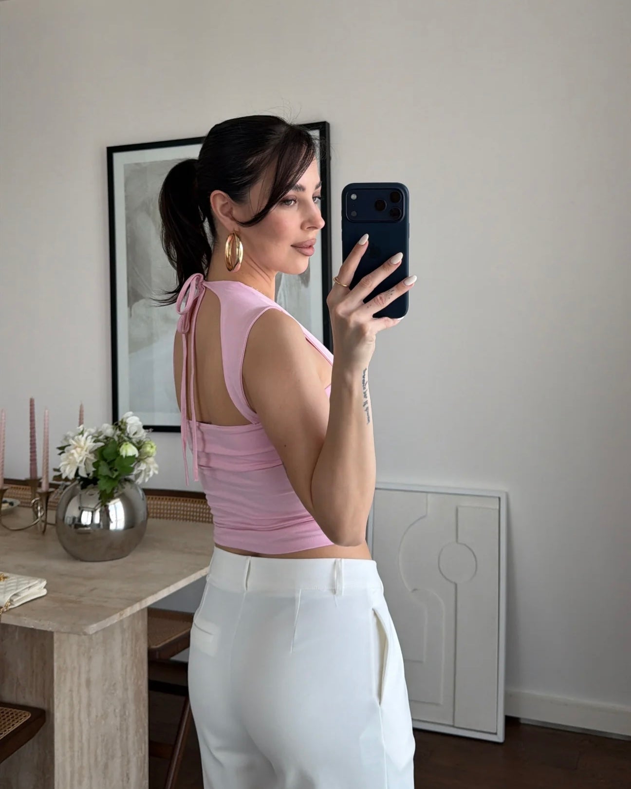 Blouse with back detail