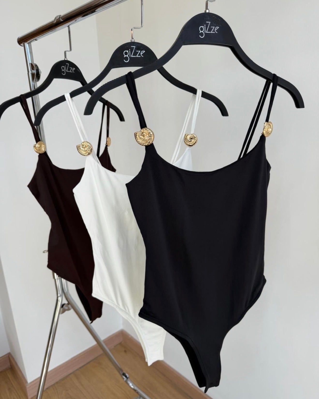 Strappy bodysuit with accessories