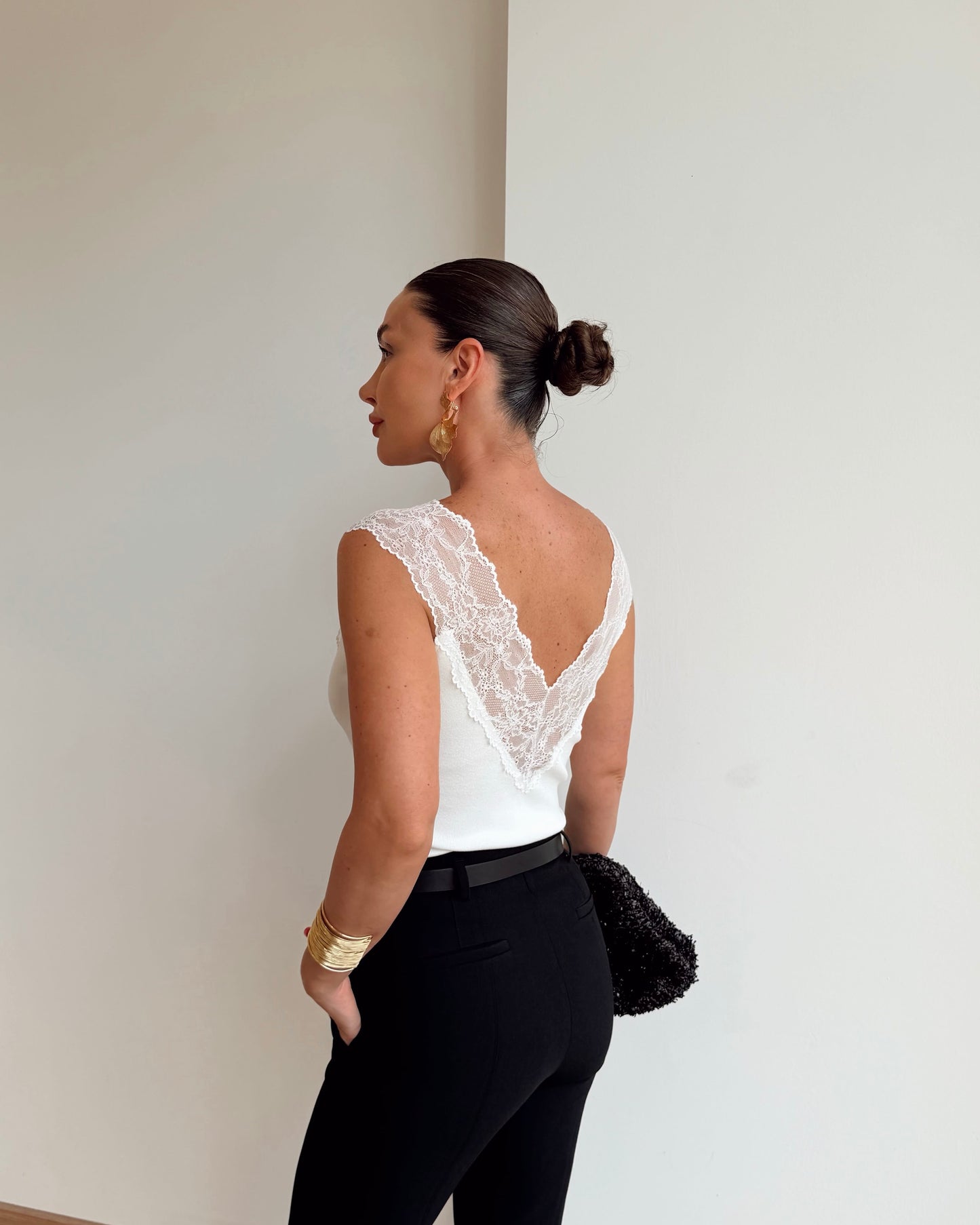 V-Neck blouse.