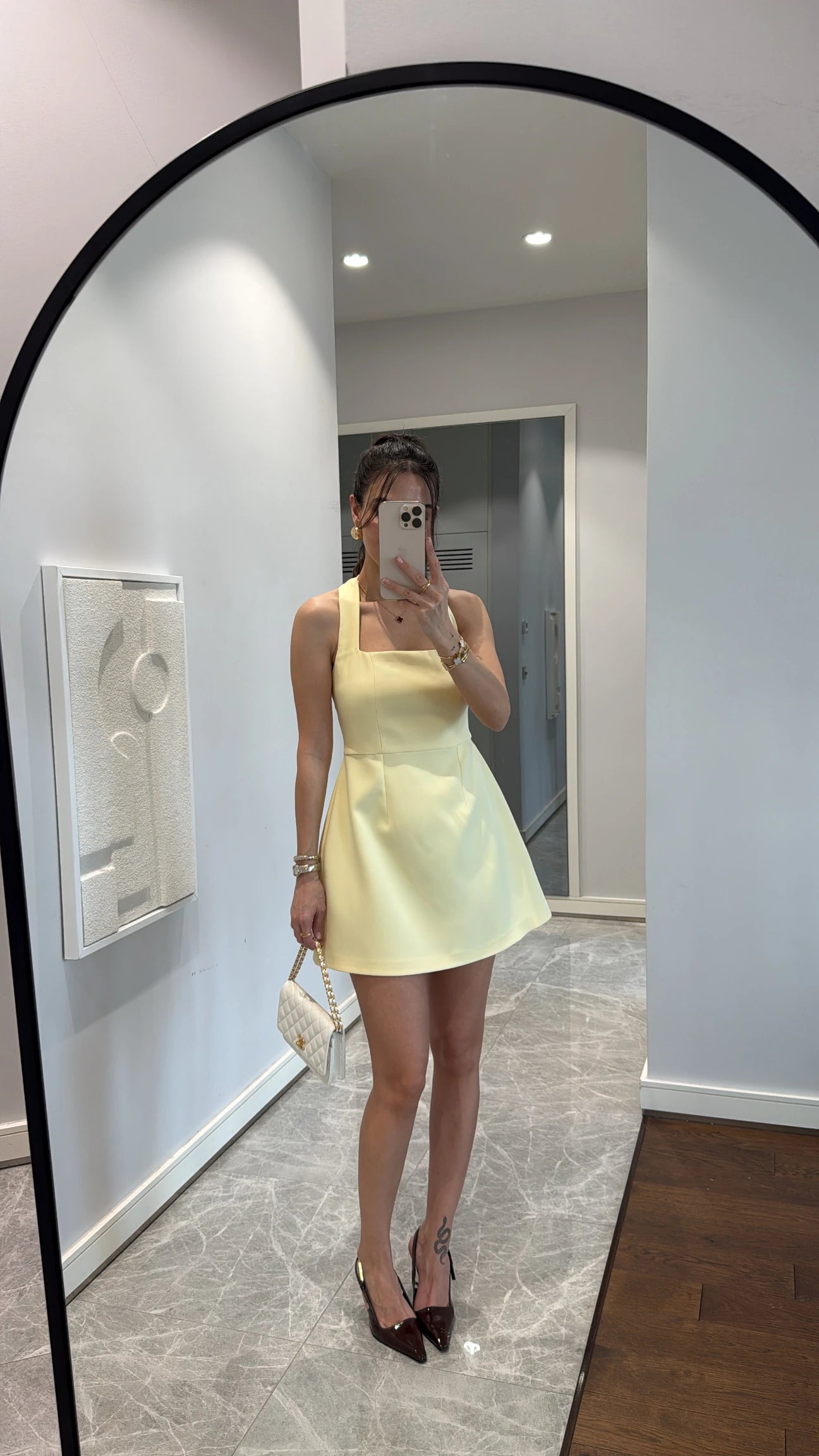 Strappy mini dress