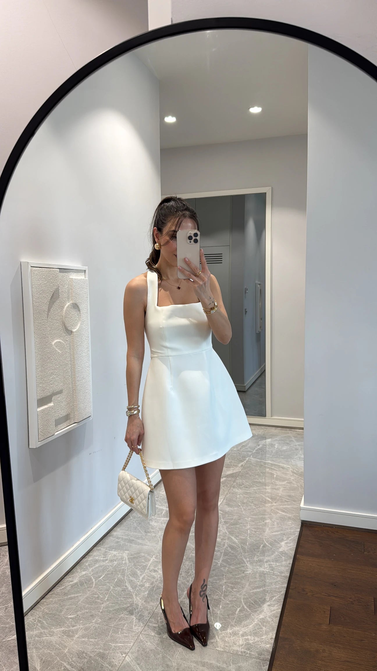 Strappy mini dress