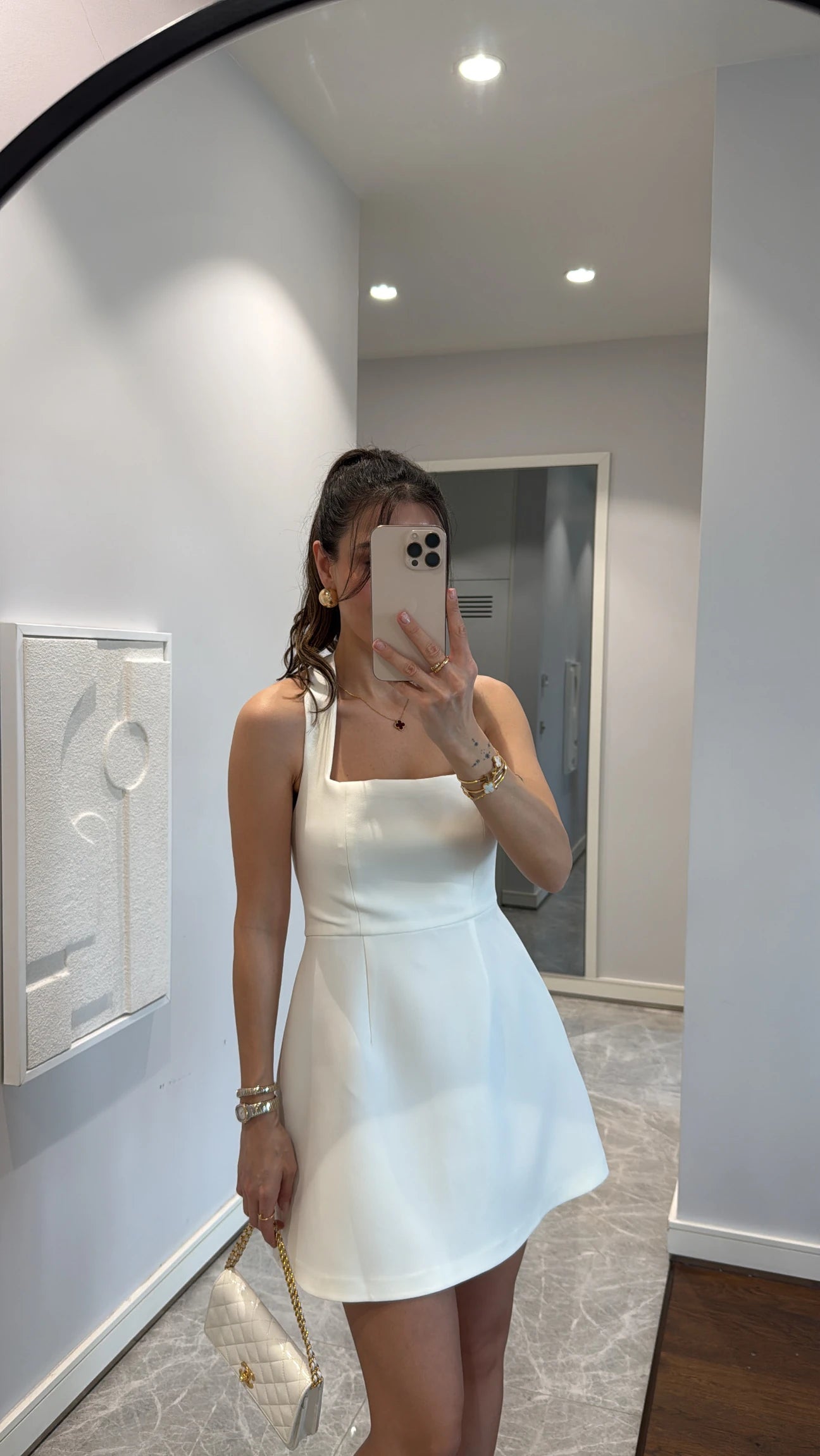Strappy mini dress