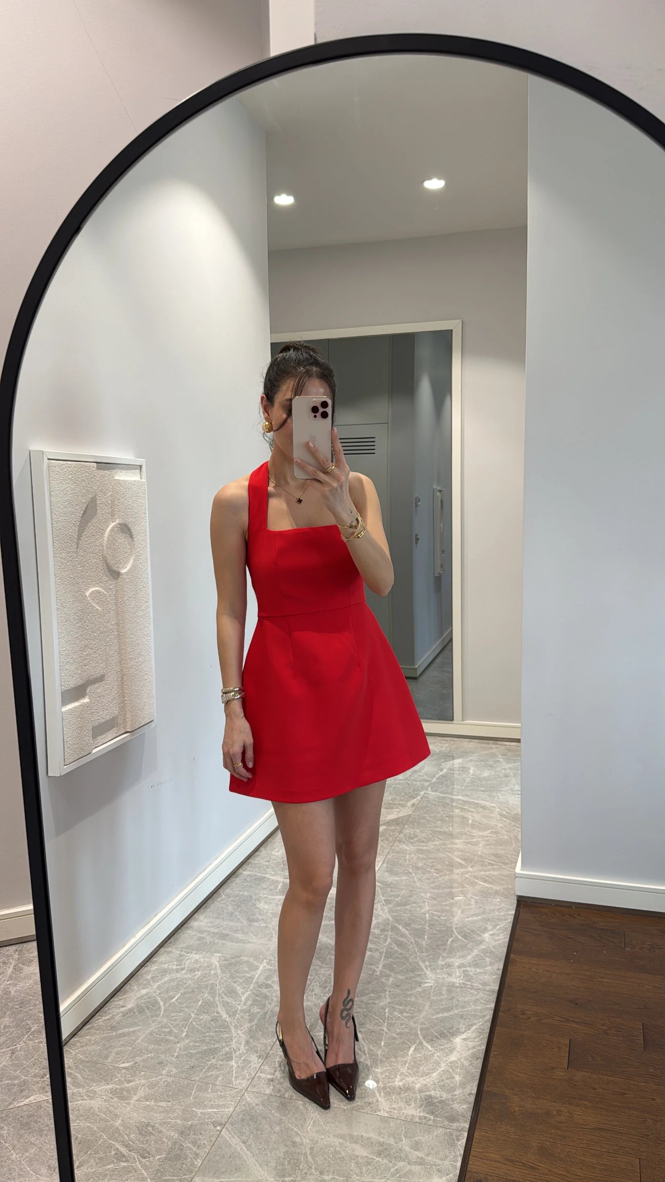 Strappy mini dress