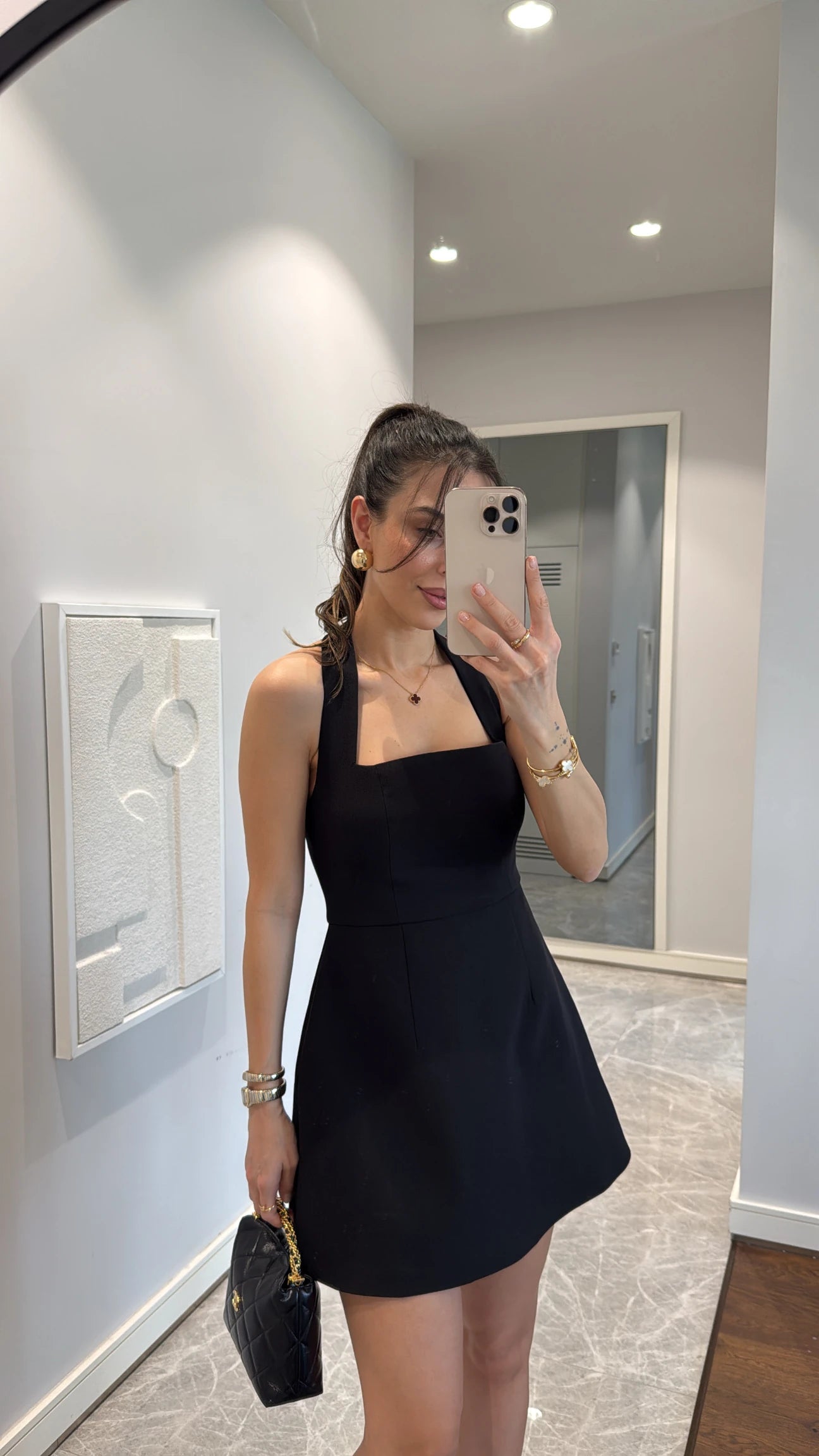 Strappy mini dress