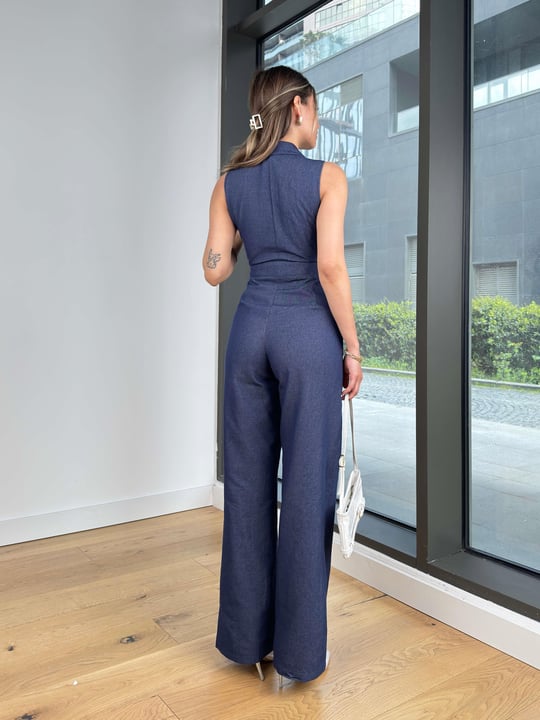 denim romper