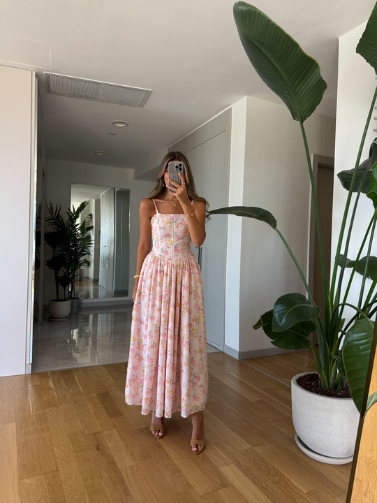 Rosalie strappy floral dress