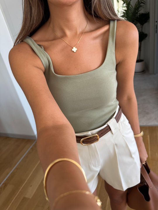Ribbed tank top