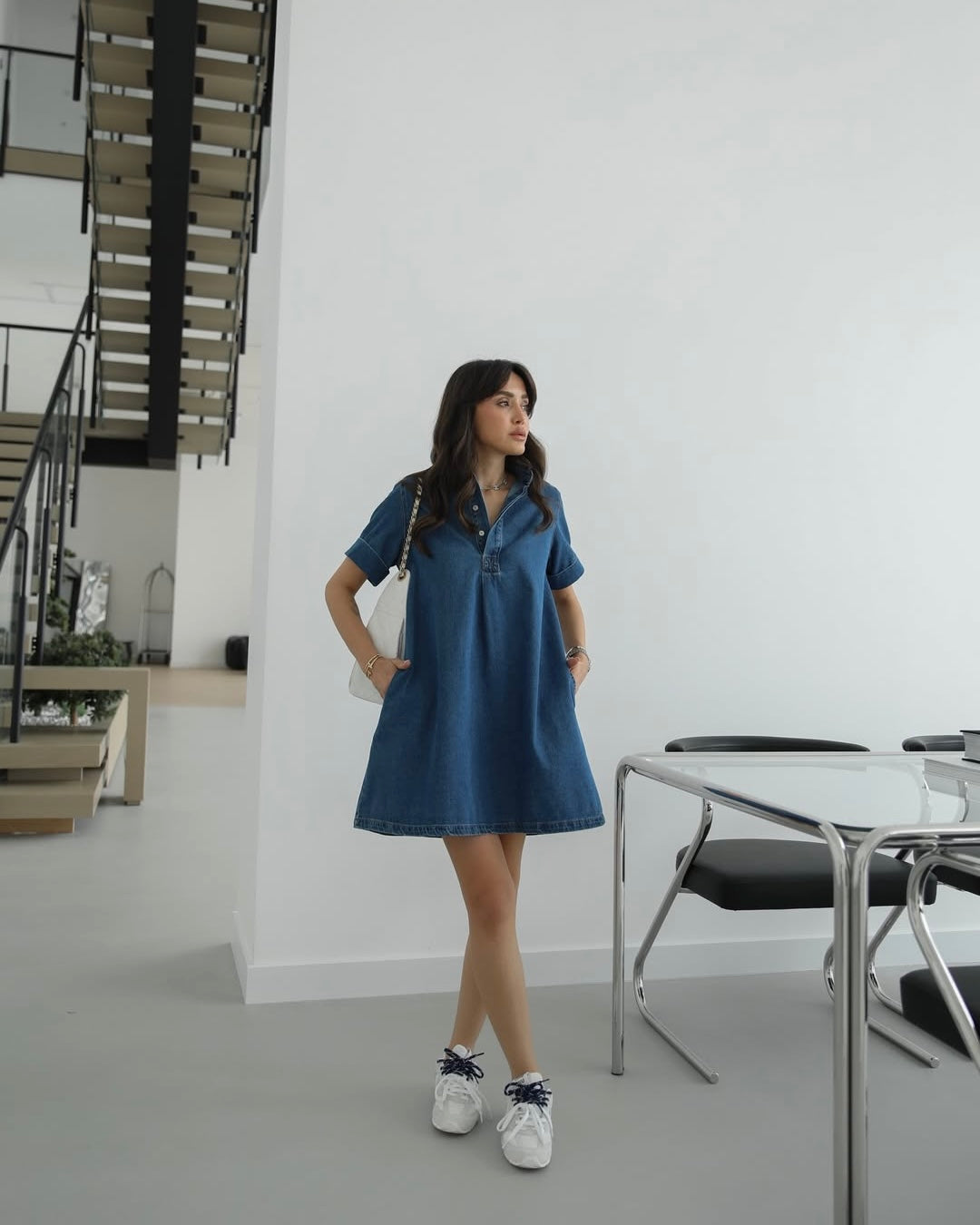 Denim dress