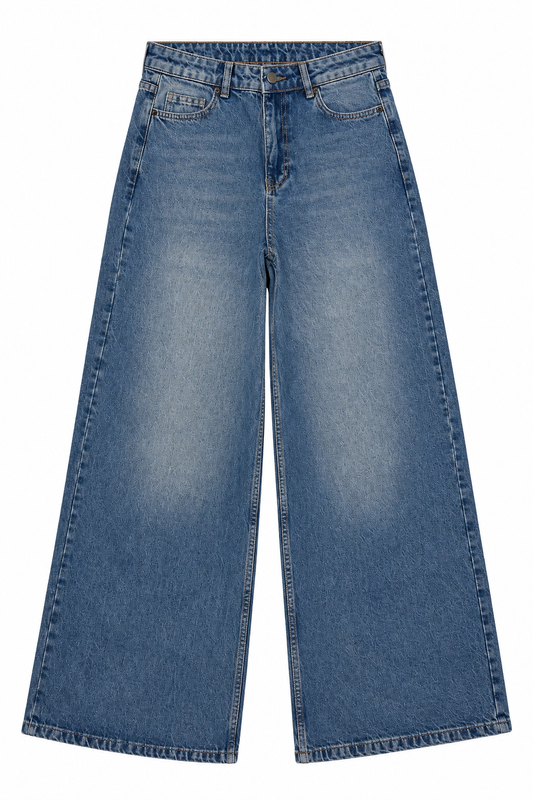 Wide legs denim jeans