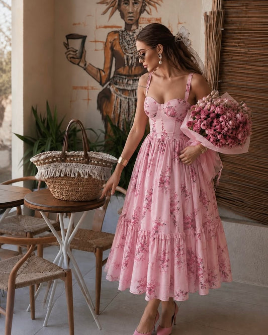 Floral midi dress