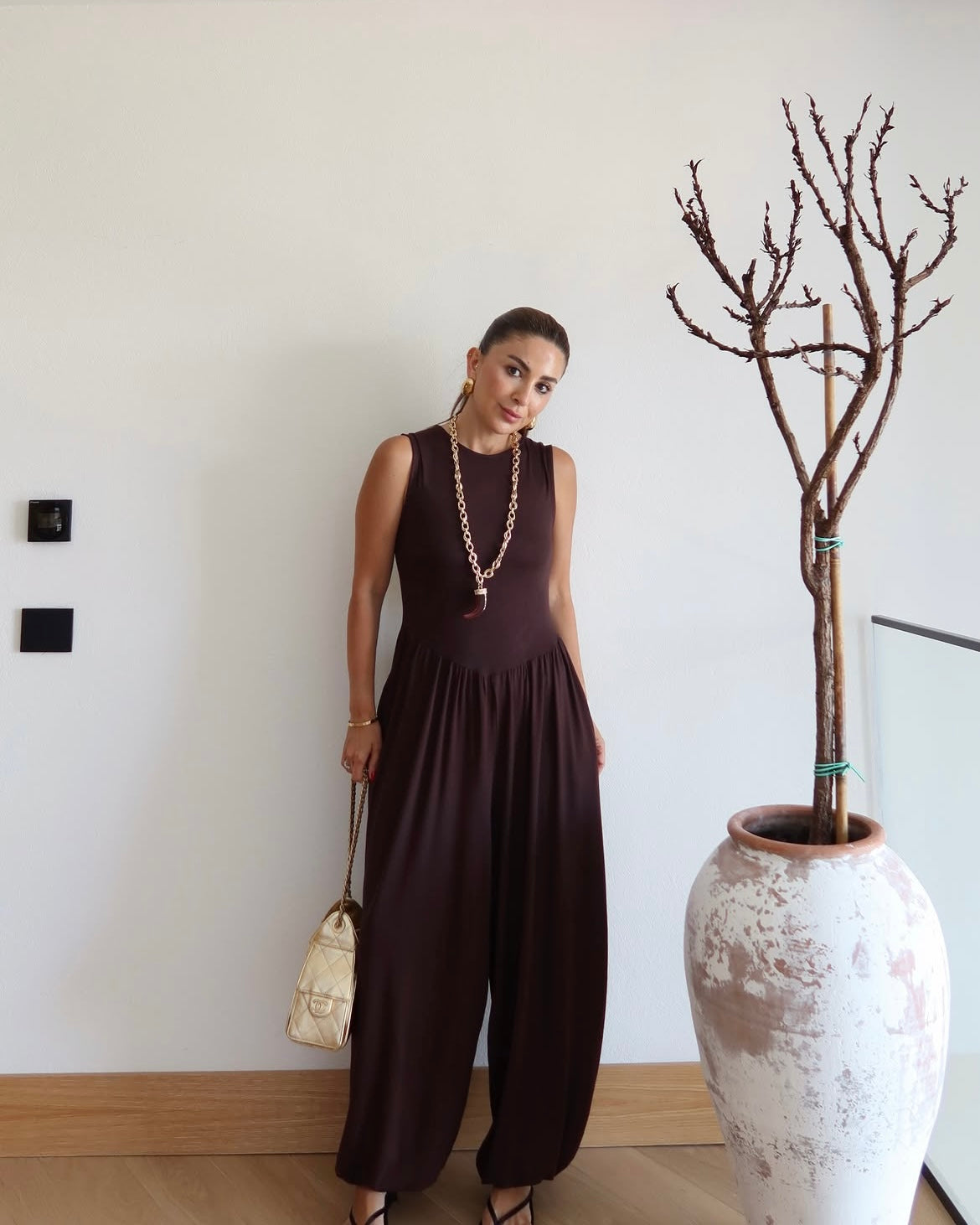 Sleeveless Harem style jumpsuit