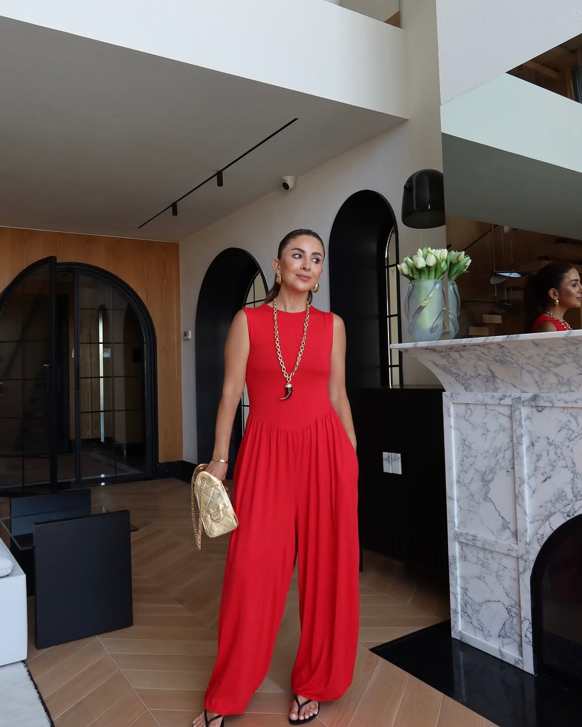 Sleeveless Harem style jumpsuit