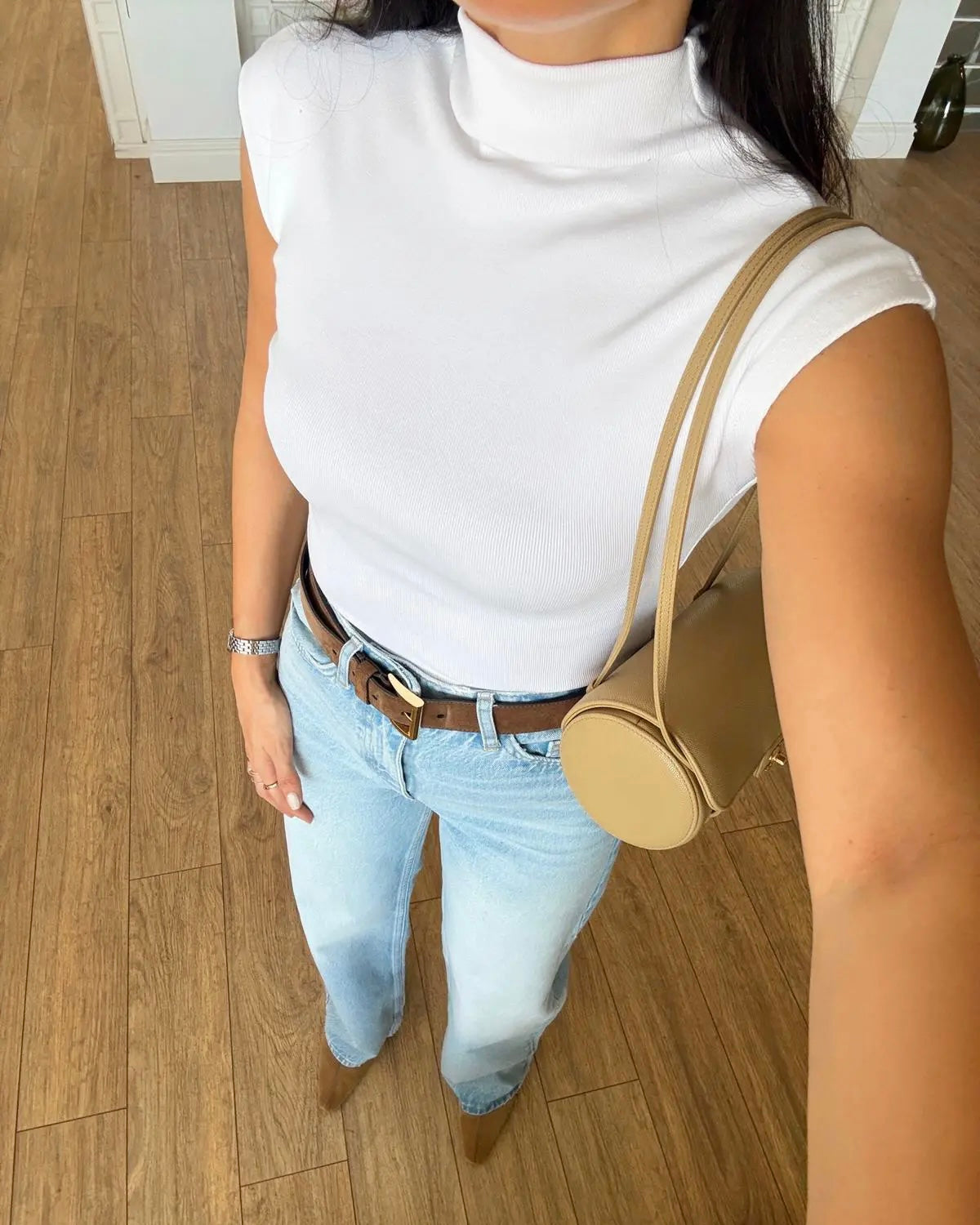 Olga Ribana High Neck Blouse