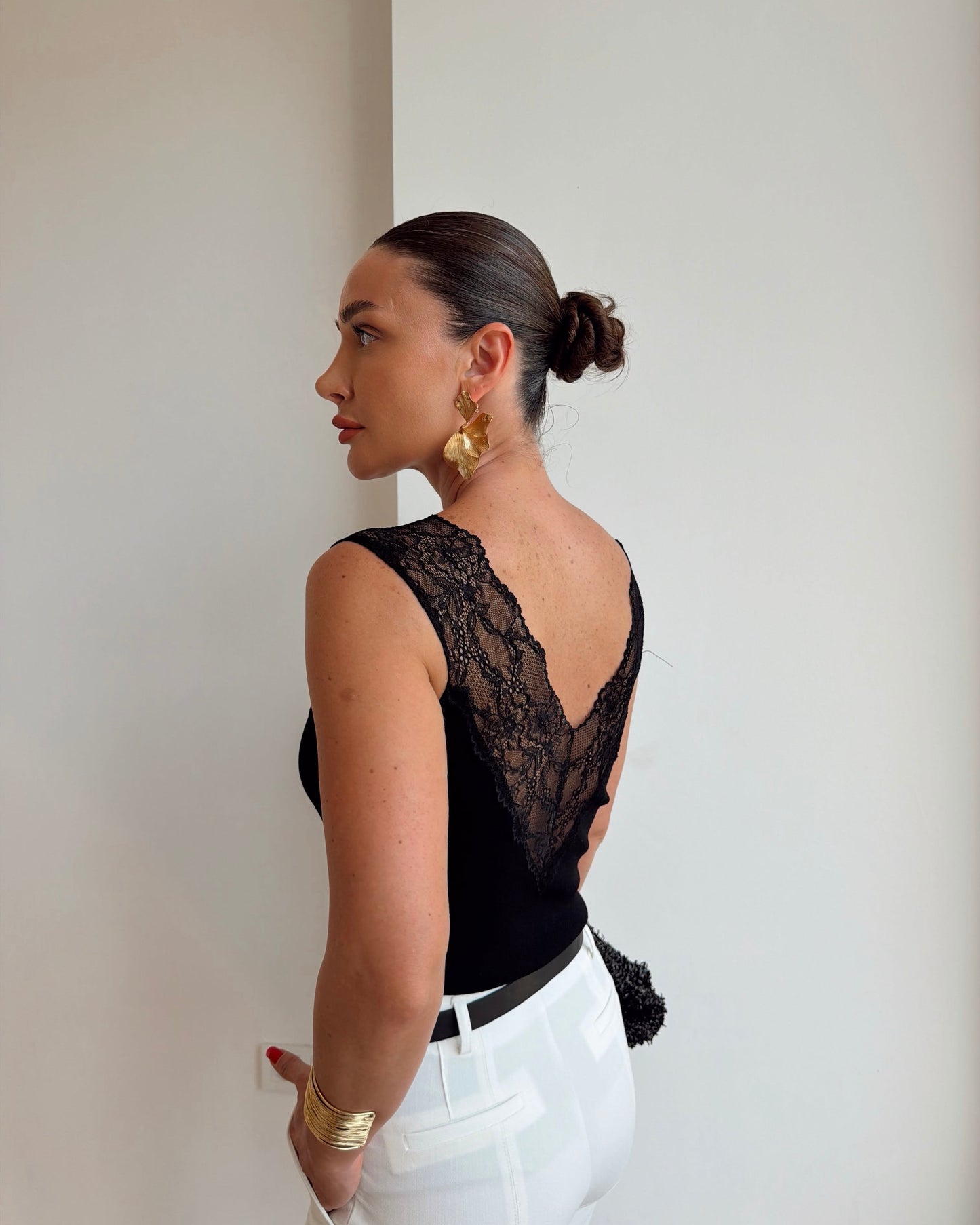 V-Neck blouse.