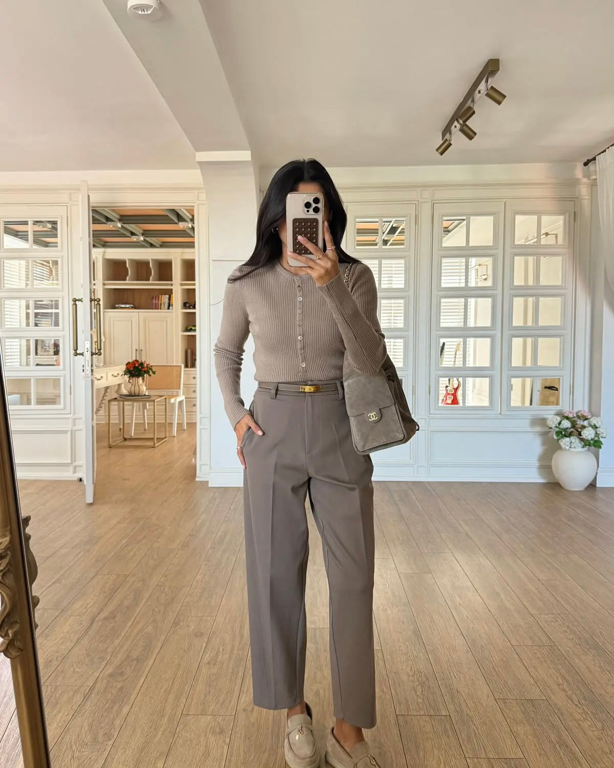 Classic straight cut trousers