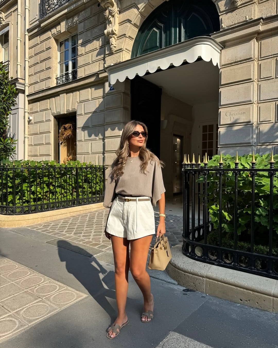 Tailored high-waisted shorts