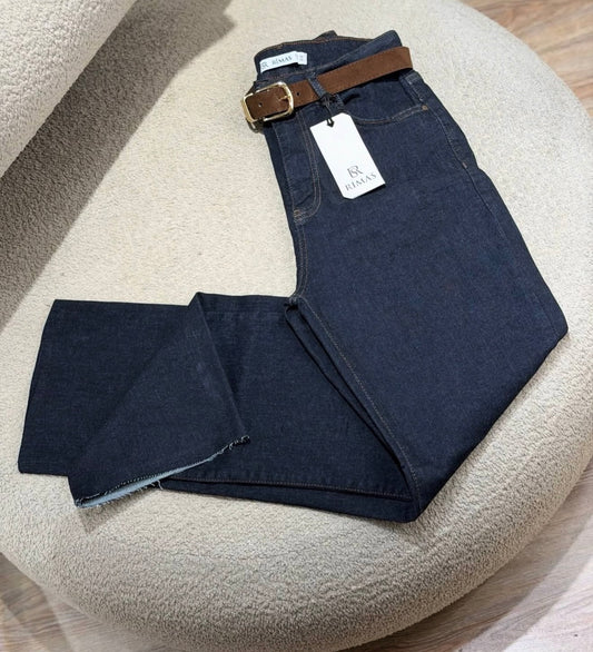 Belted jeans