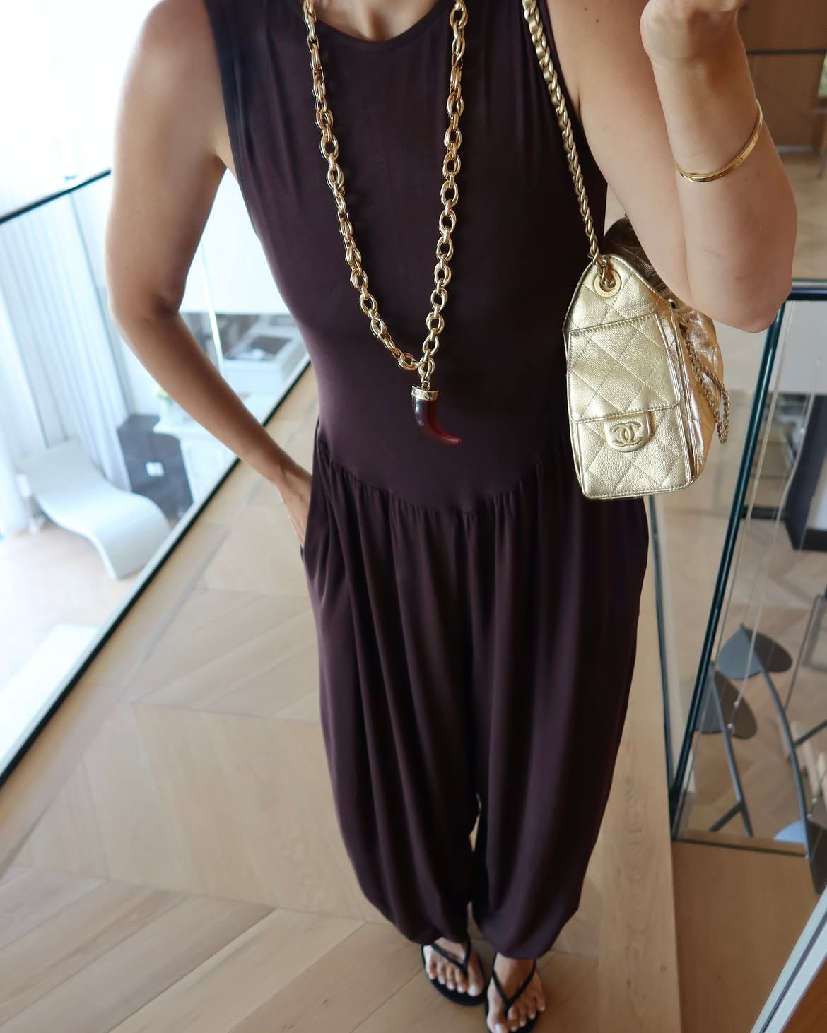 Sleeveless Harem style jumpsuit