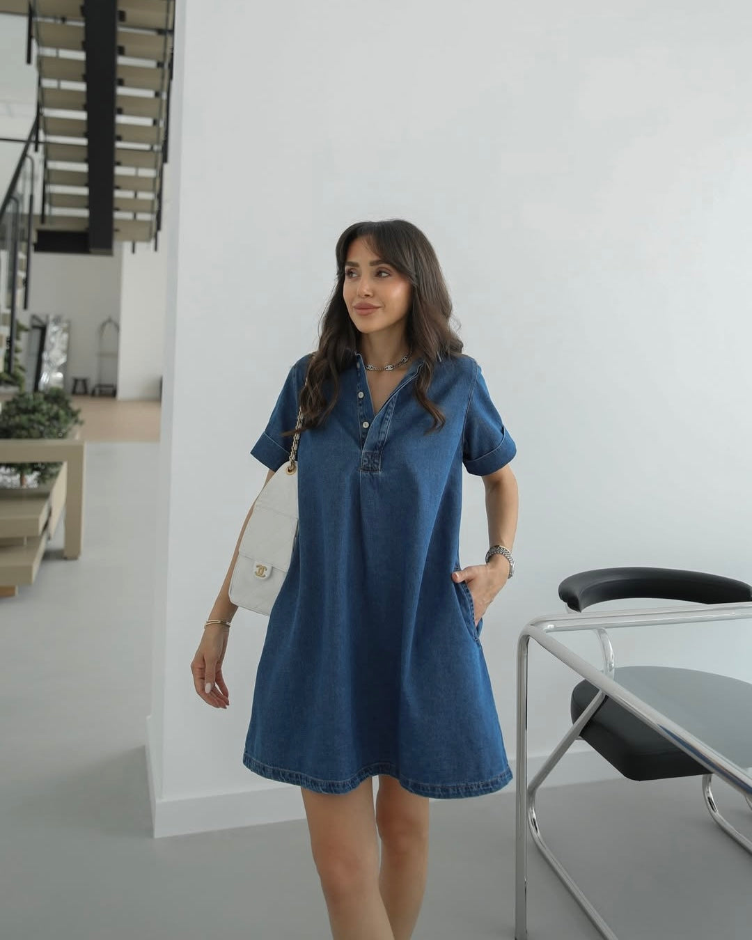 Denim dress