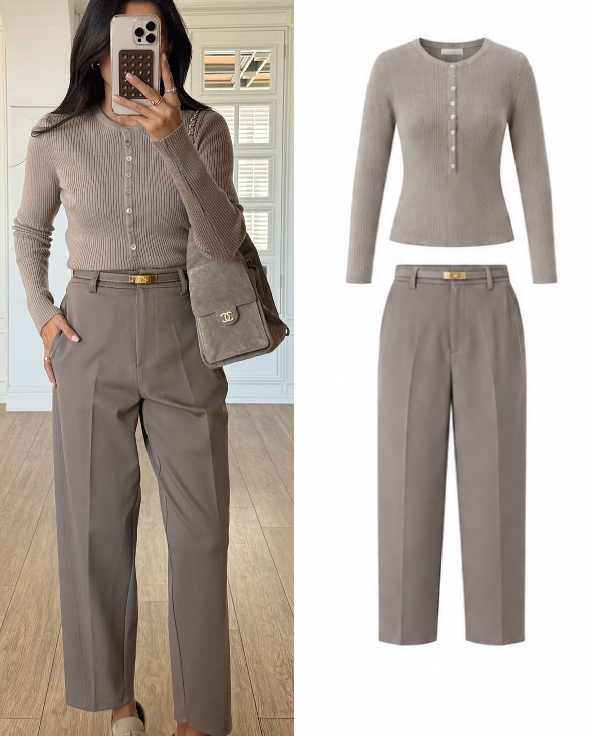 Classic straight cut trousers