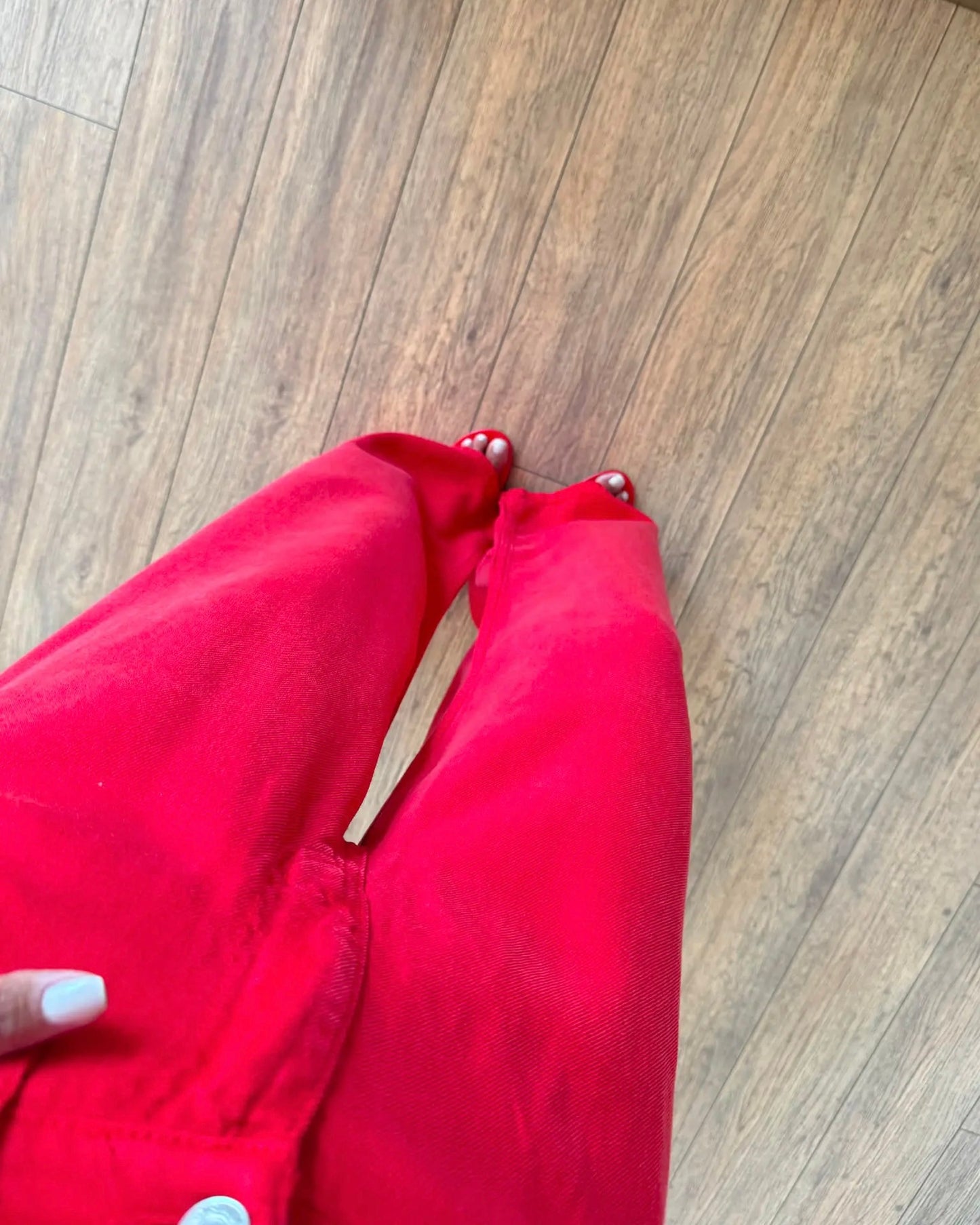 Ruby elastic back waist wide leg flowy trousers