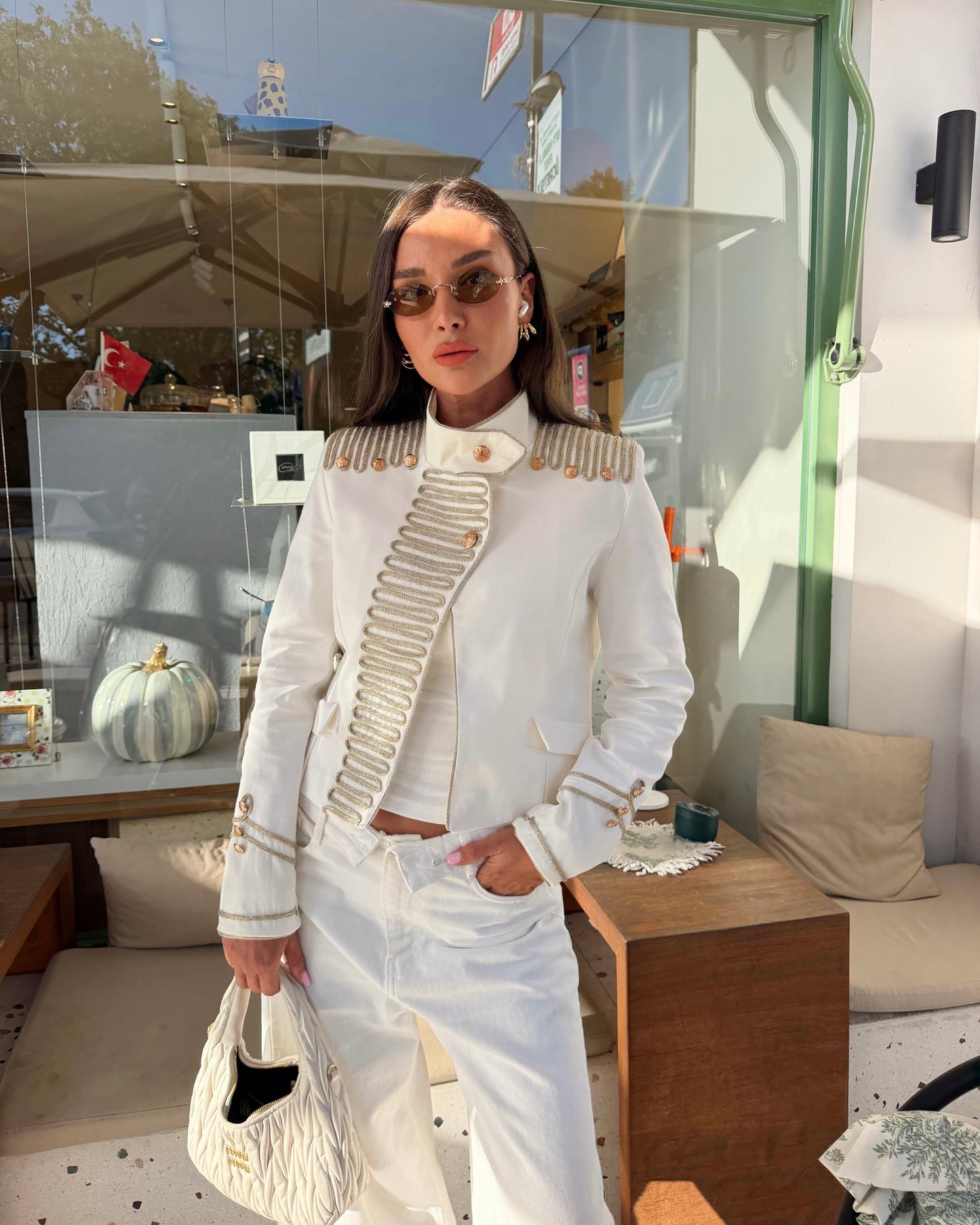 Decorative button jacket