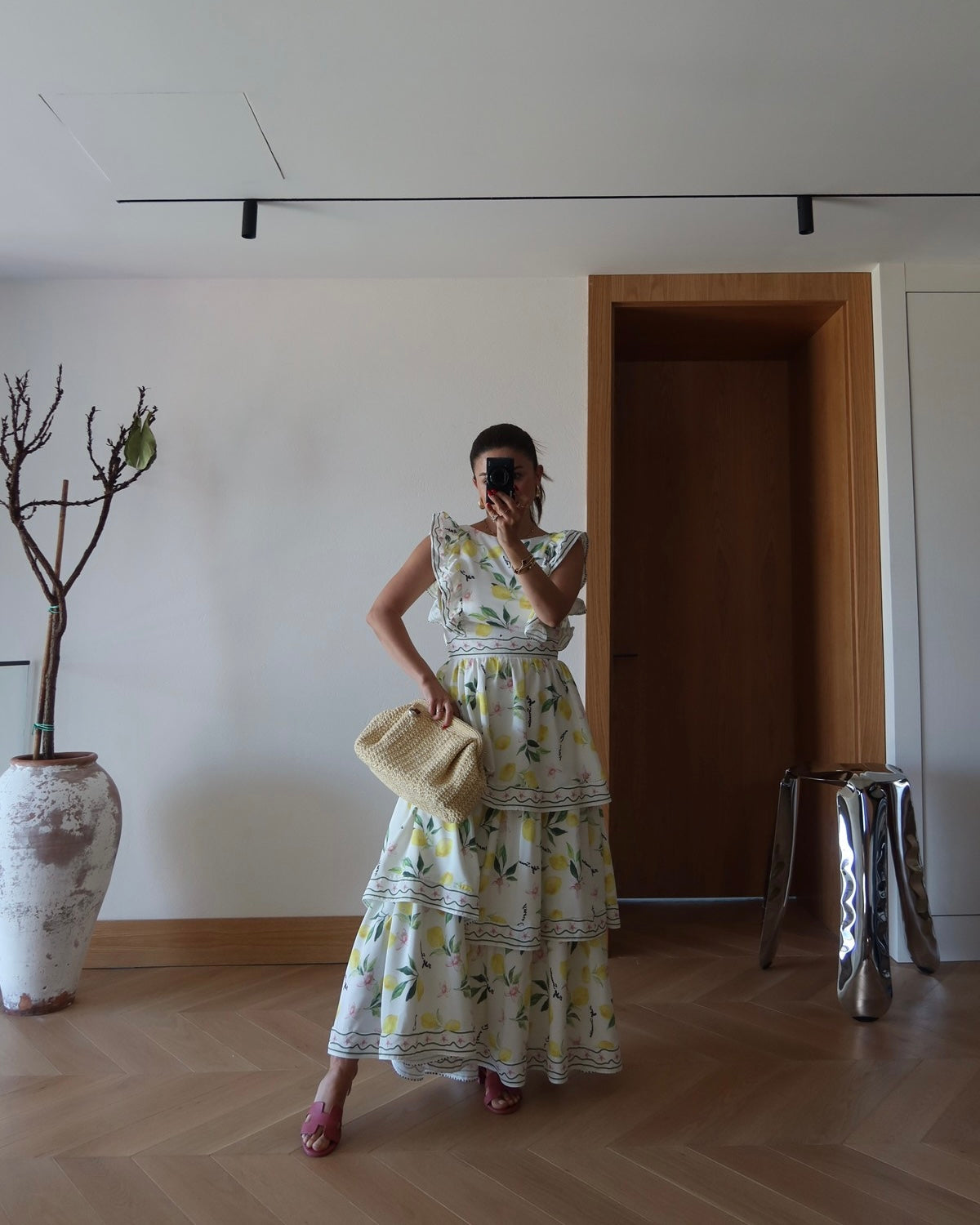 Fresh lemon prints dress
