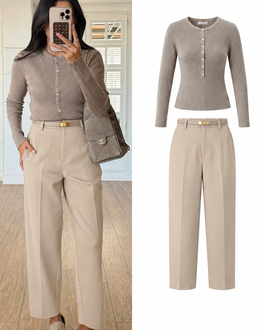 Classic straight cut trousers