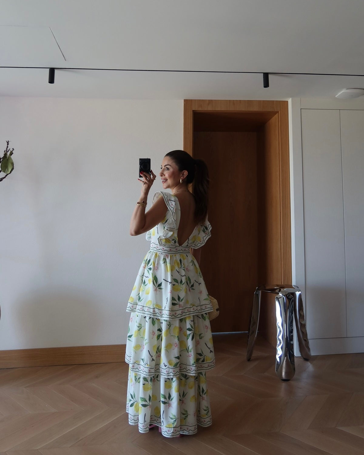 Fresh lemon prints dress