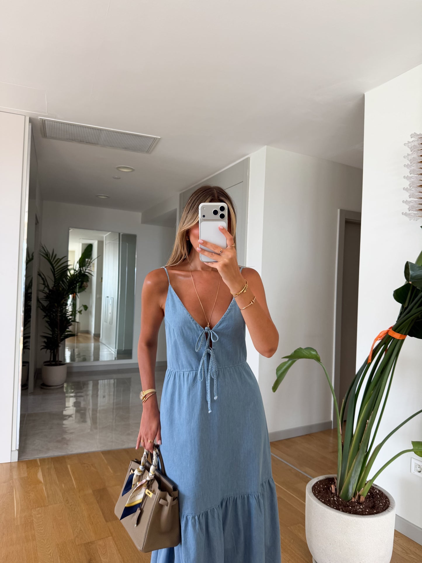 Denim dress