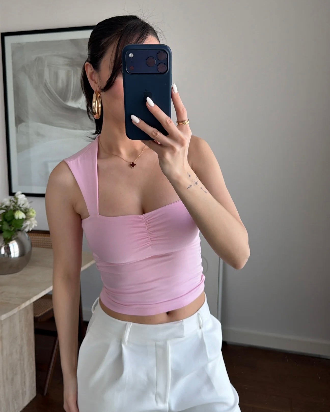 Blouse with back detail