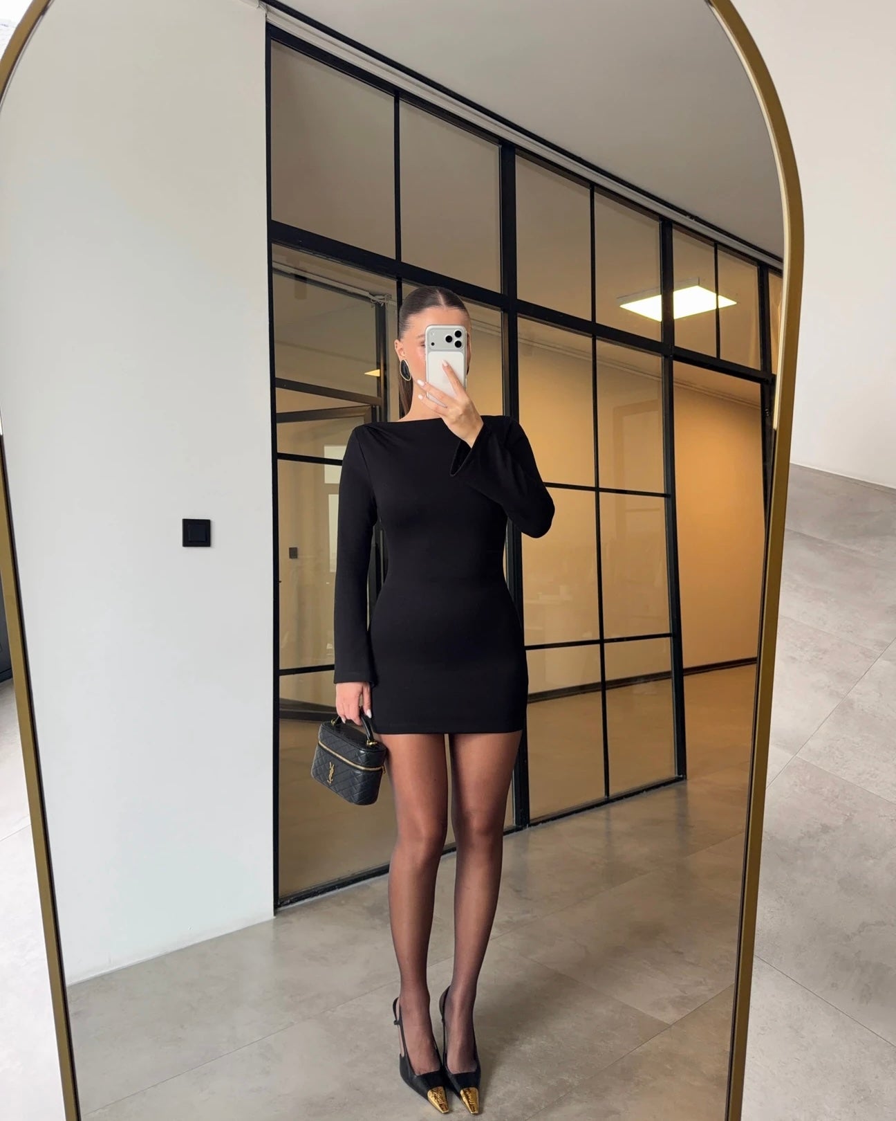 PIECE-SIZED BITTER COFFEE MINI DRESS