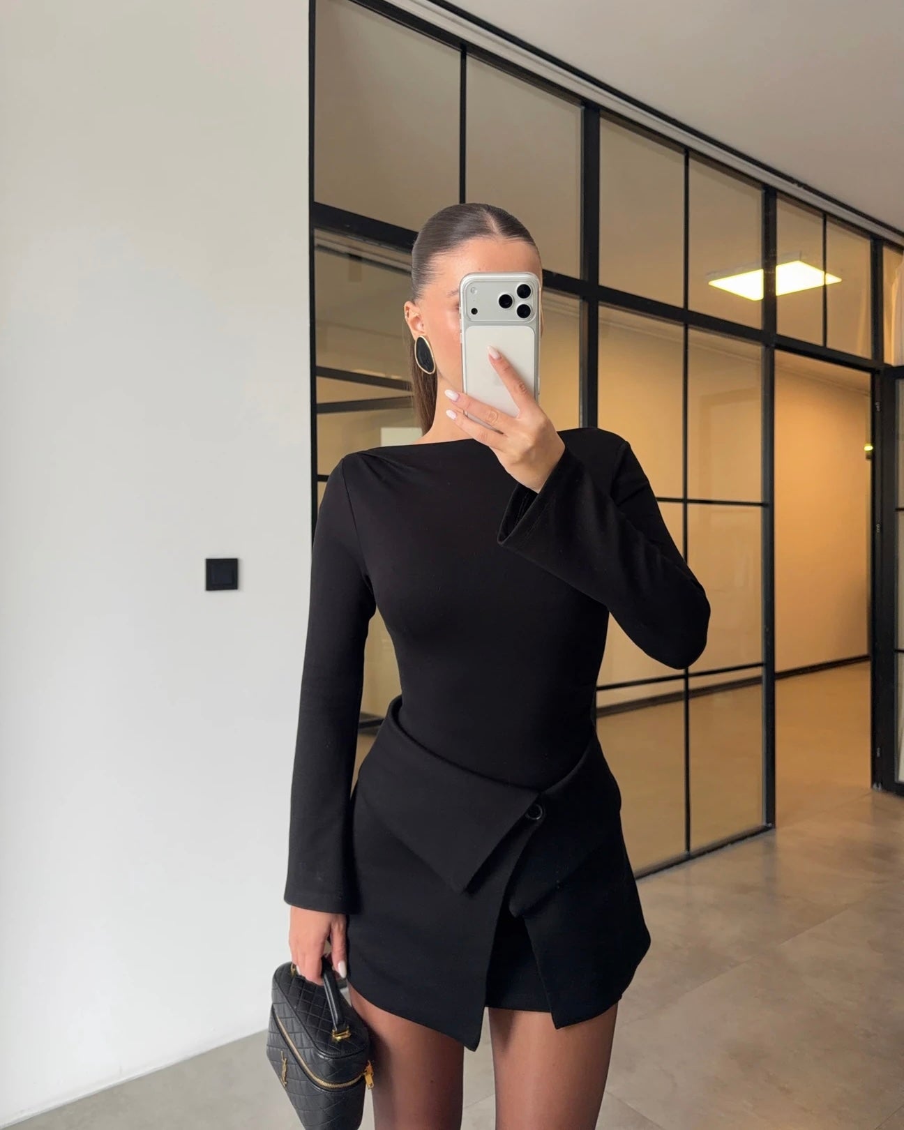 PIECE-SIZED BITTER COFFEE MINI DRESS