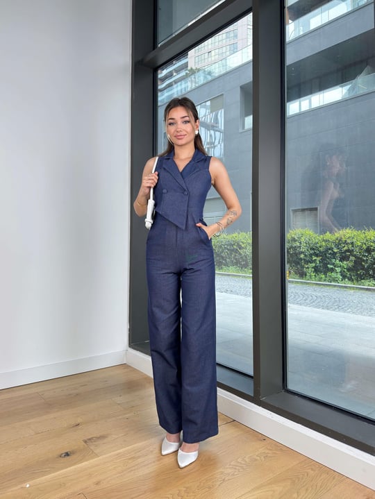 denim romper