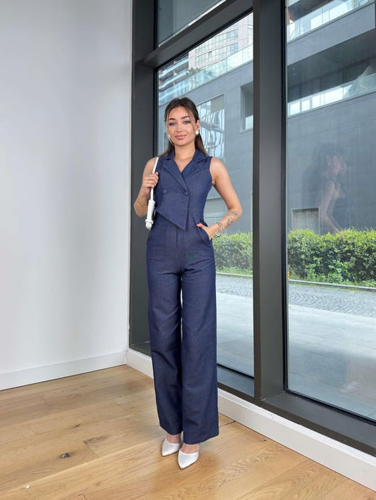 denim romper