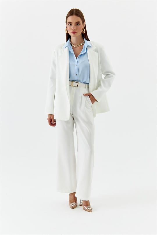 Darted Palazzo Trousers