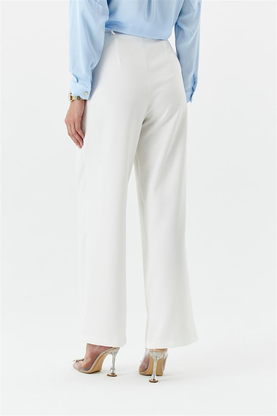 Darted Palazzo Trousers