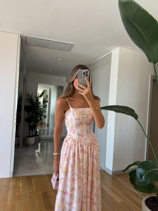 Rosalie strappy floral dress