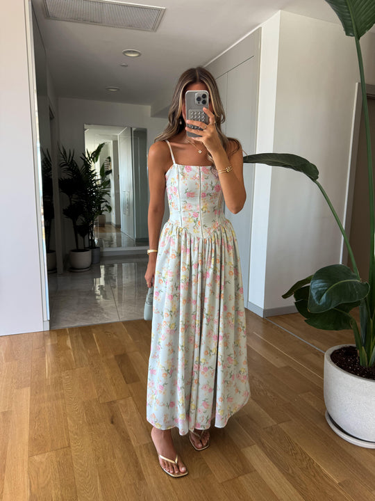 Rosalie strappy floral dress