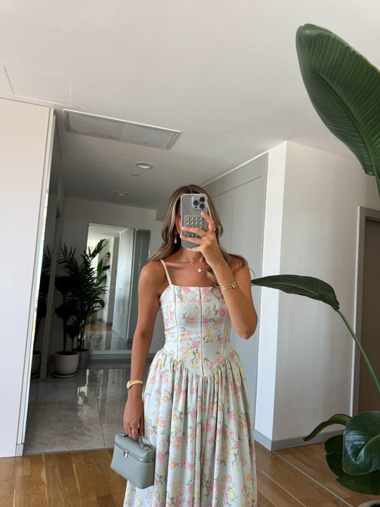 Rosalie strappy floral dress