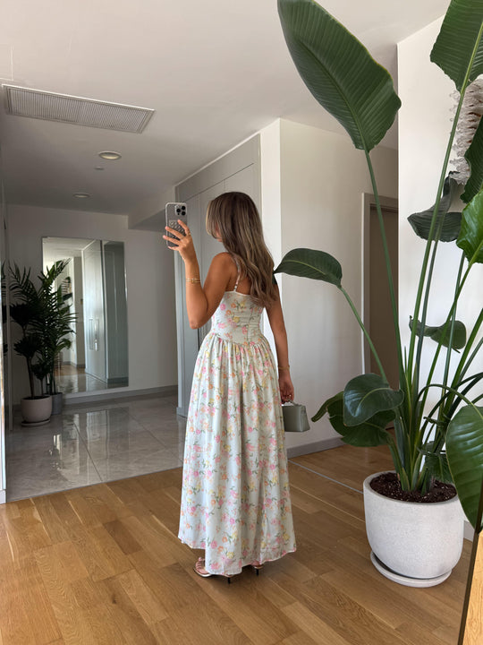 Rosalie strappy floral dress
