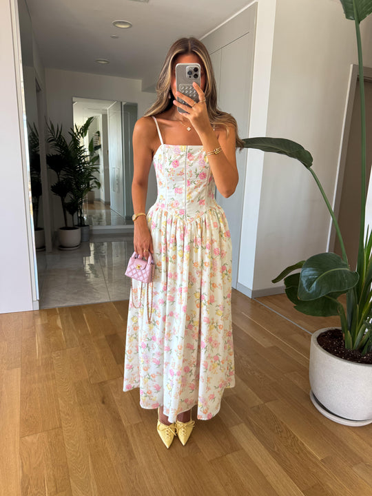 Rosalie strappy floral dress