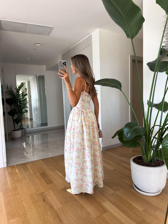 Rosalie strappy floral dress