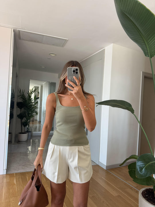 Ribbed tank top