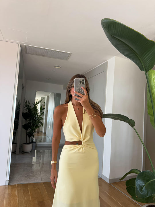 Devon Cupro midi dress