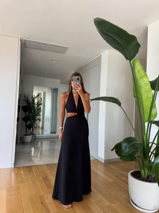 Devon Cupro midi dress