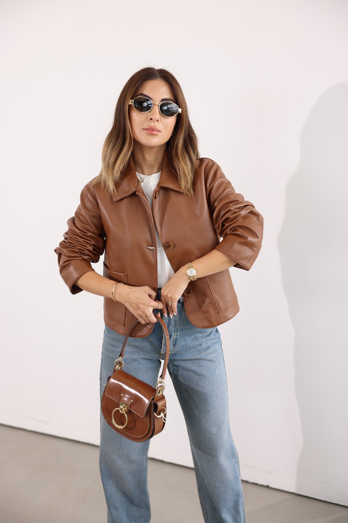 Classic leather jacket