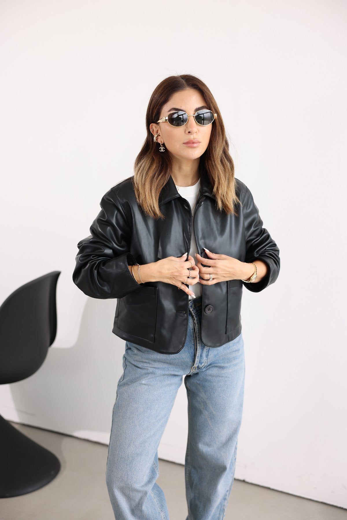 Classic leather jacket