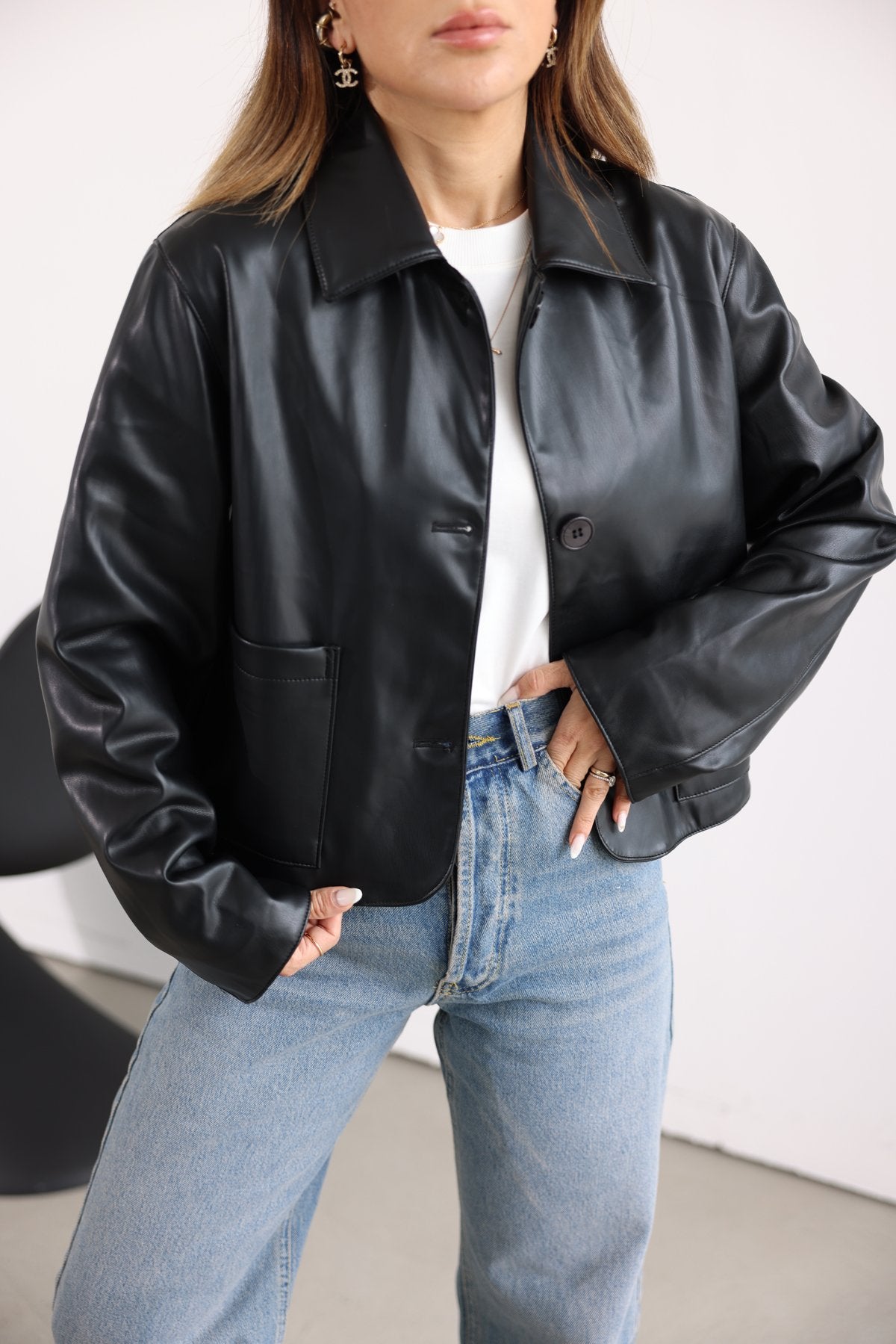 Classic leather jacket